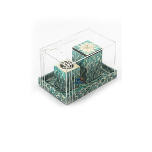 ชุด MOP ฝังธูป Buner พร้อมถาด Eid Mubarak ธูปผู้ถือแม่มุกฝังธูป Mubkhar Burner - Product Image 1