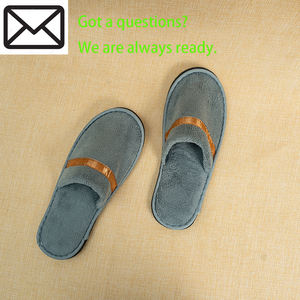 Einweg-Hotelpantoffeln aus Korallen-Fleece, weiche, bestickte <span class=keywords><strong>Spa</strong></span>-Slipper für Hotels und Spas - Product Image 4