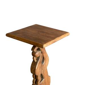 Handmade Wooden <b>Side</b> <b>Table</b> <b>Rustic</b> and Farmhouse Style Convertible and Durable with Storage Drawers for Living Room Use - Product Image 4