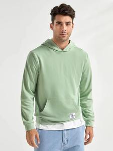 Vente chaude avec poche coupe ample pull en coton mélangé polaire sweats à capuche blanc fabricant sweat à capuche personnalisé - Product Image 2