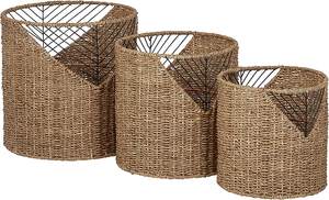 Candelabros y linternas de cesta de alambre de metal elegante moderno para frutas, verduras y velas - Product Image 3