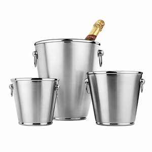 3 Pcs Set <b>Bucket</b> Different Sizes for <b>Champagne</b> <b>Bucket</b> Wine Chiller with Stand Low Prices at Wholesale Price - Product Image 1