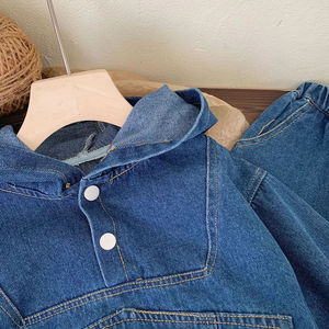 Venta al por mayor de suéter de lana de invierno para niños con logotipo personalizado informal ligero transpirable chándal de dos piezas para niños niñas Unisex - Product Image 5