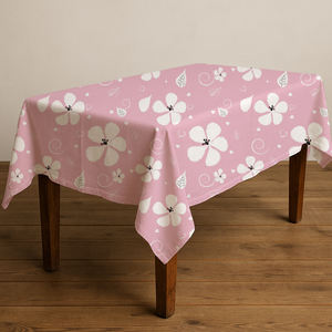 Mantel de algodón decorativo simple, elegante y de larga duración, cubierta de mesa de comedor de tela - Product Image 1