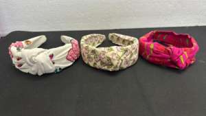 Bandeaux en coton imprimés à la main Conifer Handmades, écologiques, imperméables, respirants, accessoires pour cheveux pour femmes - Product Image 4