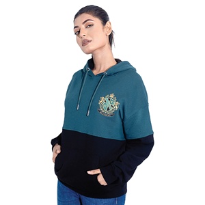 Calidad Premium 340 GSM diseño personalizado impresión bordado Diseño tamaño mujer Sudadera con capucha 65% algodón 35% poliéster de Bangladesh - Product Image 3