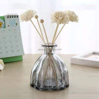 Diffuseur en verre haut de gamme avec fleurs séchées naturelles - Réservoir d'eau de 300 ml, parfum longue durée pour le yoga, la méditation et la relaxation