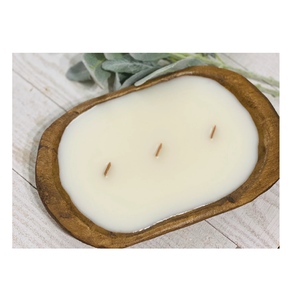 Productos calientes Tazón de masa de madera de acacia Decoración de mesa de velas Granja Regalo único Tazón de vela hecho a mano - Product Image 4