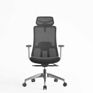 Новый дизайн, эргономичные многофункциональные офисные кресла, темно-серые сетчатые металлические офисные кресла, компьютерные настольные стулья