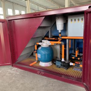 Salle d'équipement intégrée Installation gratuite en verre acrylique Utilisation familiale Commercial 40ft 20ft Conteneur Piscine - Product Image 3