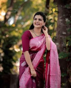 ÚLTIMO DISEÑADOR RICH PALLU ANJACQUARD TRABAJA EN TODO EL SAREE. - Product Image 2