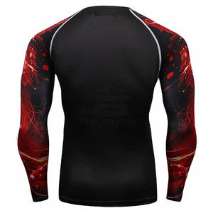 เสื้อกีฬาแห้งเร็ว ออกแบบมาสำหรับผู้ชาย แขนยาว ป้องกันการเสียดสี เหมาะสำหรับกิจกรรมฟิตเนส - Product Image 4