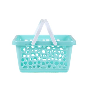 Cesta de compras portátil de plástico PP a granel, bolsa de mano para supermercado, organizador de artículos de aseo, cesta de almacenamiento de malla - Product Image 4