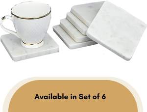 Posavasos de terrazo de piedra Natural de mármol negro de alta calidad con múltiples toques de piedra para café, té, cerveza, decoración del hogar - Product Image 3