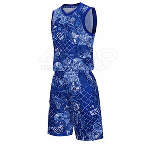 เครื่องแบบบาสเก็ตบอลโลโก้เต็มรูปแบบใส่กลับด้านได้ - Product Image 1