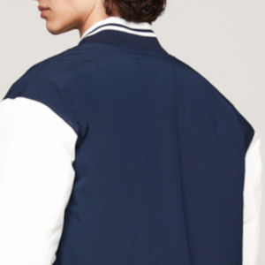 Customizable High Quality Men's Winter Varsity Street Jacket Breathable with Stand Collar <b>Colour</b>-<b>Blocked</b> Letterman Design - Product Image 6