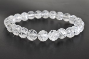 Natural Crack <b>Crystal</b> 8mm <b>Bracelet</b> Wholesale Luxury Semi Precious Gemstone Jewelry for Healing Meditation - Product Image 4
