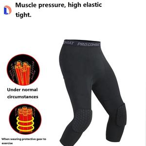 Compression Running Fitness Pants High Quality <b>Tights</b> for Men Custom Gym Wear Clothing - Product Image 5