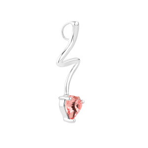 Pendentif à breloque rose fait à la main pour Swarovski Trillion or rose or blanc Style religieux avec motif de goutte d'eau numéro Patt - Product Image 2
