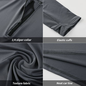 เสื้อรัดกล้ามเนื้อ MMA แบบเรียบแขนยาวสำหรับผู้ชายเสื้อรัดกล้ามเนื้อแบบกำหนดเองมีสไตล์ - Product Image 6