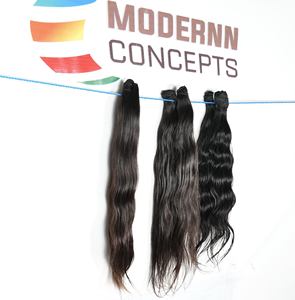 100% vente en gros extensions d'un donneur Aucun chimique couleur noire faisceaux ondulés aucune perte temple brut vierge cheveux humains vietnamiens - Product Image 6