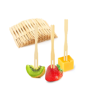 100% ensemble de fourchette et cuillère en bois naturel cuillère à dessert fourchette à fruits ensemble de couverts en bois au meilleur prix - Product Image 6