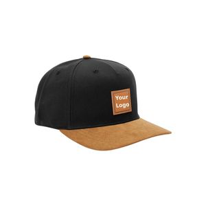 Gorra Snapback de 5 Paneles Estilo Urbano con Parche de Cuero Personalizado, Visera Curva, Gorra de Béisbol Ajustable Estilo Hip Hop, Directo de Fábrica OEM - Product Image 2