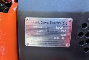 Mini-excavatrice 1.0T Rhinoceros XN10-8 avec joysticks latéraux, moteur Yamaha, composants principaux inclus, moteur, boîte de vitesses, engrenage, MACHINE SEULEMENT - Product Image 3