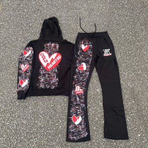 Chándal deportivo informal de 2 piezas para hombre, chándal atlético para correr, jersey de manga larga, oferta de descuento, trajes con capucha de lana para hombre - Product Image 6