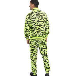 Conception professionnelle fantaisie sublimé vêtements d'entraînement coupe ajustée survêtement de sport/formation fermeture éclair costumes pour hommes - Product Image 5