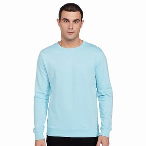 Sudadera para hombre, ropa informal de invierno, Color azul cielo, cuello redondo, manga larga, ropa de moda, sudadera de gran tamaño para hombre - Product Image 1