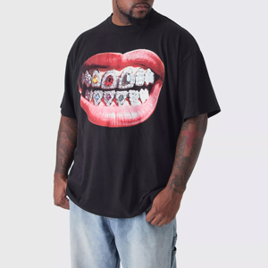 2025 T-shirt décontracté à manches courtes pour hommes de marque de mode 100% coton imprimé numérique - Product Image 1