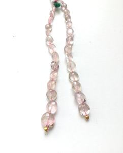 Cuentas Sueltas de Turmalina Rosa Claro Natural, 2 Hilos, Naturales, para la Elaboración de Joyería Fina, Piedras Preciosas - Product Image 5