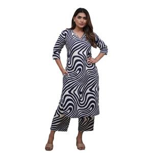 Stylish <b>Women</b> Ethnic Kurti Set Cotton Embroidered Full Set <b>for</b> Daily & Party Wear Wholesale Traditional Dress at Best Price - Product Image 1