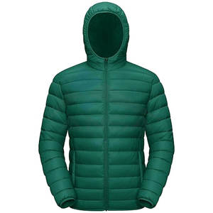 OEM Mens Lightweight Hooded Puffer Coat <b>Packable</b> Quilted Winter <b>Jacket</b> for Hiking, Travel, Camping Factory Manufacturer - Product Image 1