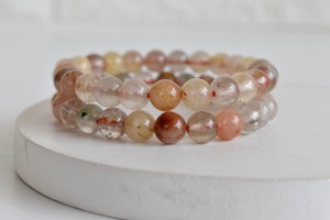 Wholesale Selling Multi Color Multi Rutile Hand Polished 8mm <b>Healing</b> <b>Bracelet</b> For Meditation Jewelry - Product Image 4