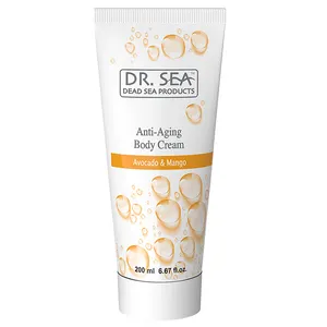 Crème de luxe Anti-âge pour le corps, avocat et mangue par Dr. SEA cosmétiques produits de la mer morte certifiés israël échantillons gratuits livraison rapide