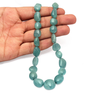 AAA Grandidierite pierres précieuses 10mm-18mm perles de pépites lisses Grandidierite naturelle pierres précieuses perles ovales dégringolées pour bijoux - Product Image 5