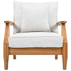 Sillón Clairmont de madera de teca para patio, muebles de exterior elegantes para comodidad y estilo - Product Image 6