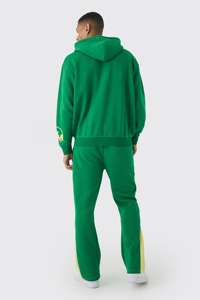 Chándal con capucha y cremallera con logotipo personalizado de algodón 100% para hombre, chándales para correr transpirables hechos en Pakistán - Product Image 2