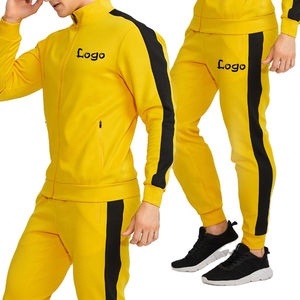 Survêtements de jogging avec logo personnalisé pour hommes Survêtement 100% coton avec fermeture éclair Veste d'hiver grande taille Caractéristiques imprimées - Product Image 5