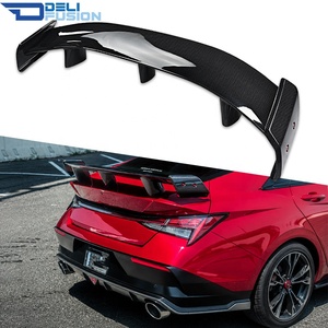 Aileron de coffre arrière en fibre de carbone style AD V2 pour Hyundai Elantra N Avante N CN7 Facelift 2021-2026 - Product Image 1