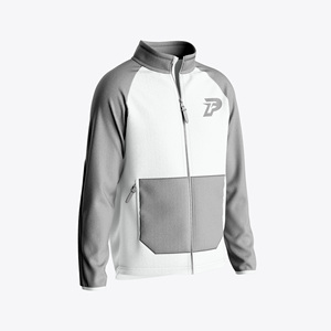 Veste polaire légère de haute qualité pour hommes logo personnalisé vêtements de sport chauds avec fermeture éclair, veste d'entraînement extérieure respirante - Product Image 4