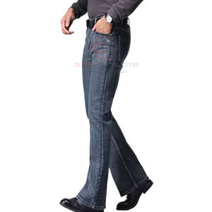 กางเกงยีนส์ขายาวสำหรับผู้ชายกางเกงยีนส์ขาบานสำหรับผู้ชายดีไซน์ทันสมัย - Product Image 5