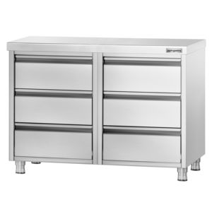 ตู้ลิ้นชักเชิงพาณิชย์ PREMIUM - สแตนเลส - 6 ลิ้นชัก - 1000x600 มม. - Product Image 4