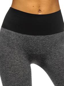 Leggings de gymnastique hauts personnalisés pour les femmes confortables Polyester Spandex tricoté extensible avec des conceptions personnalisées respirantes fiables - Product Image 3