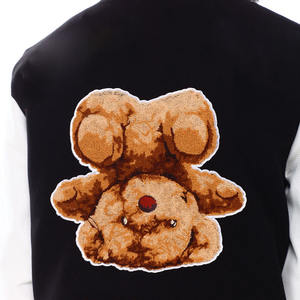 Chaqueta Universitaria Personalizada OEM para Hombre, Estilo Urbano, con Mangas de Cuero, Bordado Chenille, Chaqueta Universitaria Deportiva - Product Image 6