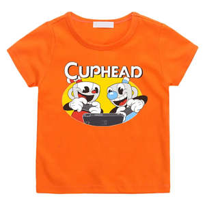 T-shirt de jeu Cuphead pour enfants, matière jersey 100% coton - Product Image 5