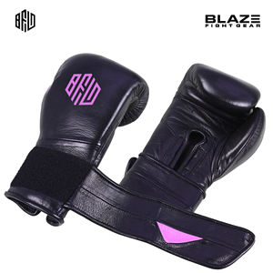 Guantes de boxeo profesionales de cuero para principiantes para entrenamiento al aire libre diseñados para Sparring Fighting Kickboxing - Product Image 5