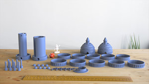 Tour à dés fantastique pour jeux de rôle sur table avec design de tour sculpté pour les sessions de jeux de société RPG en provenance d'Inde - Product Image 5